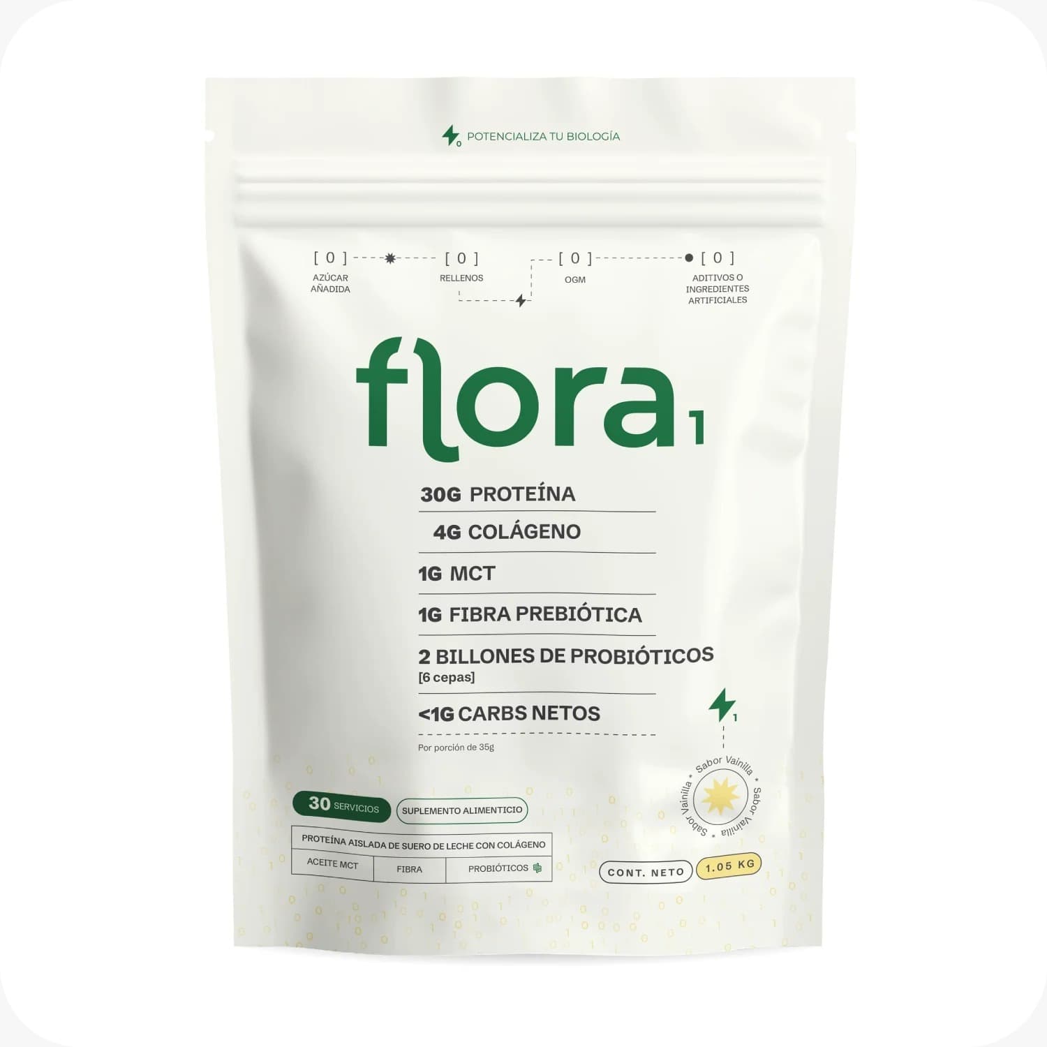 flora 1 Proteína Vainilla
