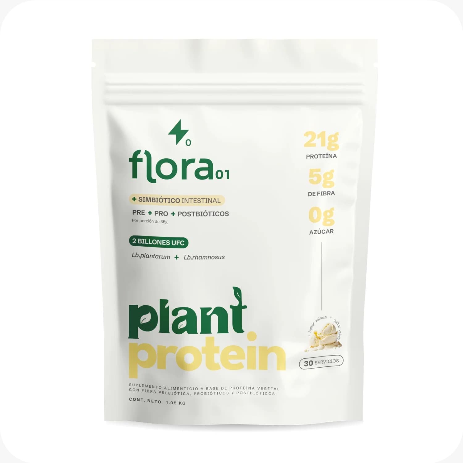 flora 01 Plant Protein Vainilla
