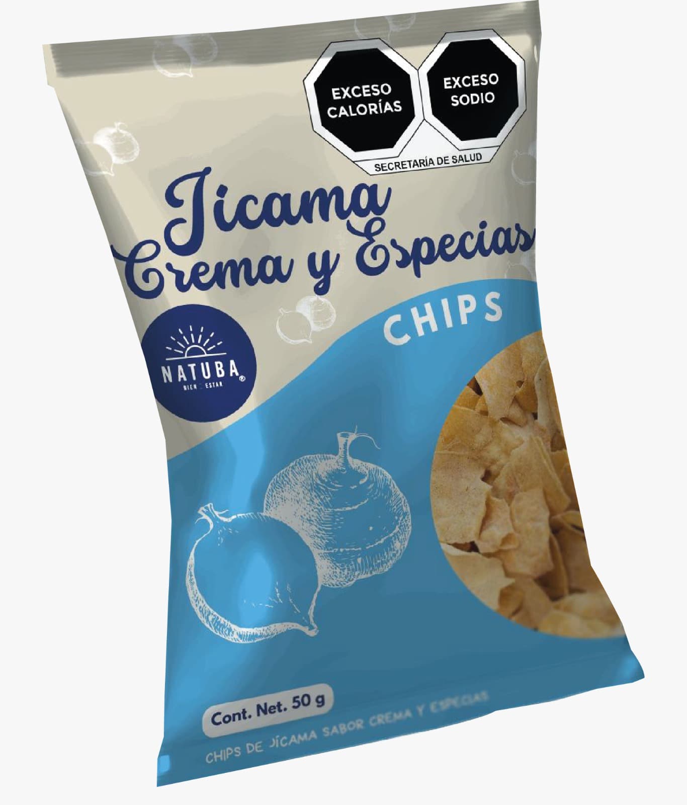 Jícama Crema y Especias Chips